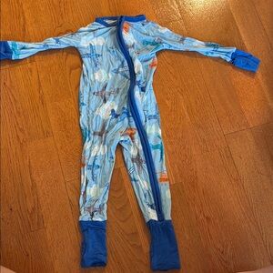Little Sleepies Blue Planes Zippies